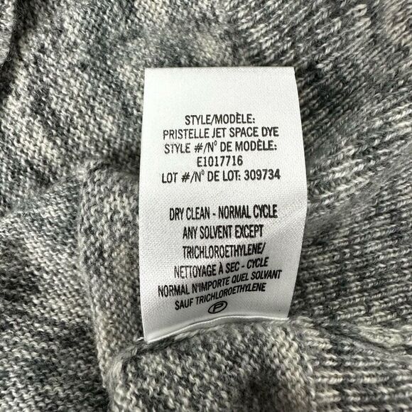 Theory Cashmere Gray Space Dye Turtleneck Sweater size Medium - Picture 9 of 9